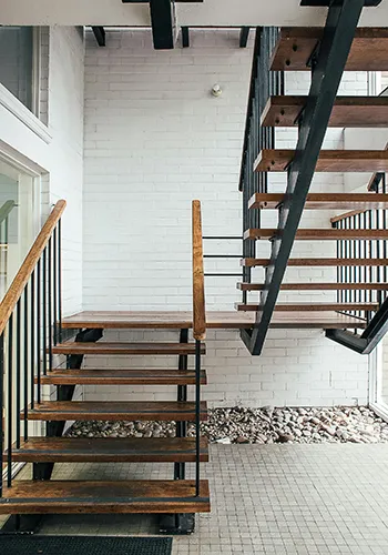 Stairwell before